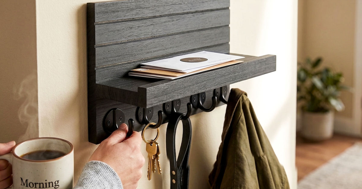 Organize Keys, Mail, and Bags Effortlessly