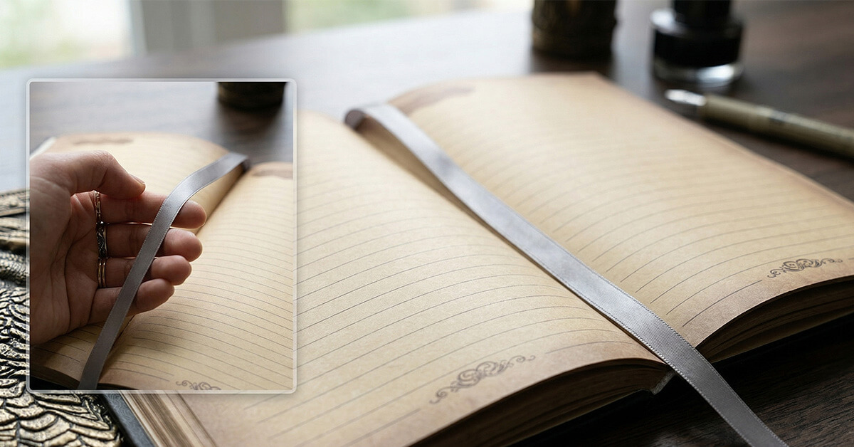 Ribbon Bookmark Keeps Your Place Instantly