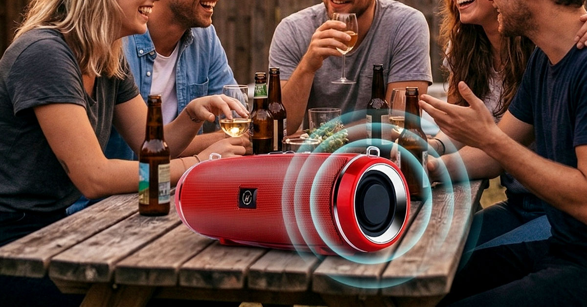 Delivers 24W Hi-Fi Stereo Sound Anywhere