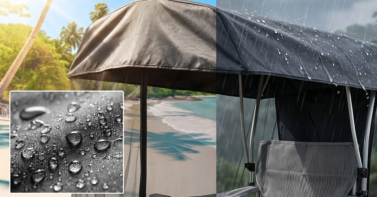 Waterproof Roof Shields Against Sun and Rain