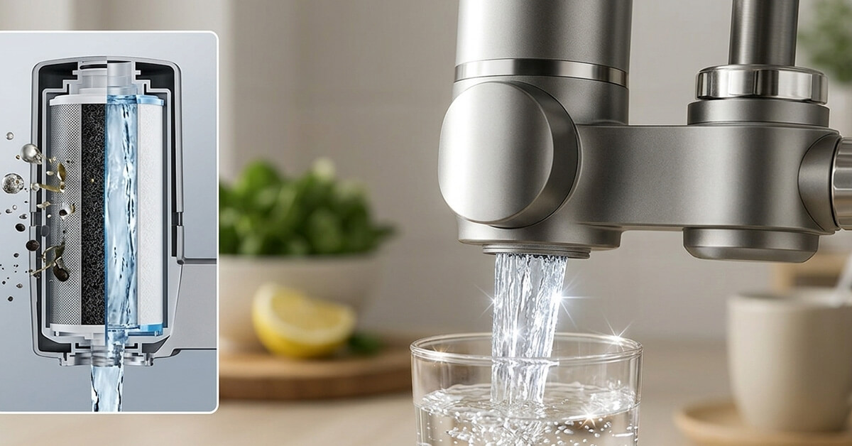 Removes Chlorine, Lead, and Harmful Metals Effectively