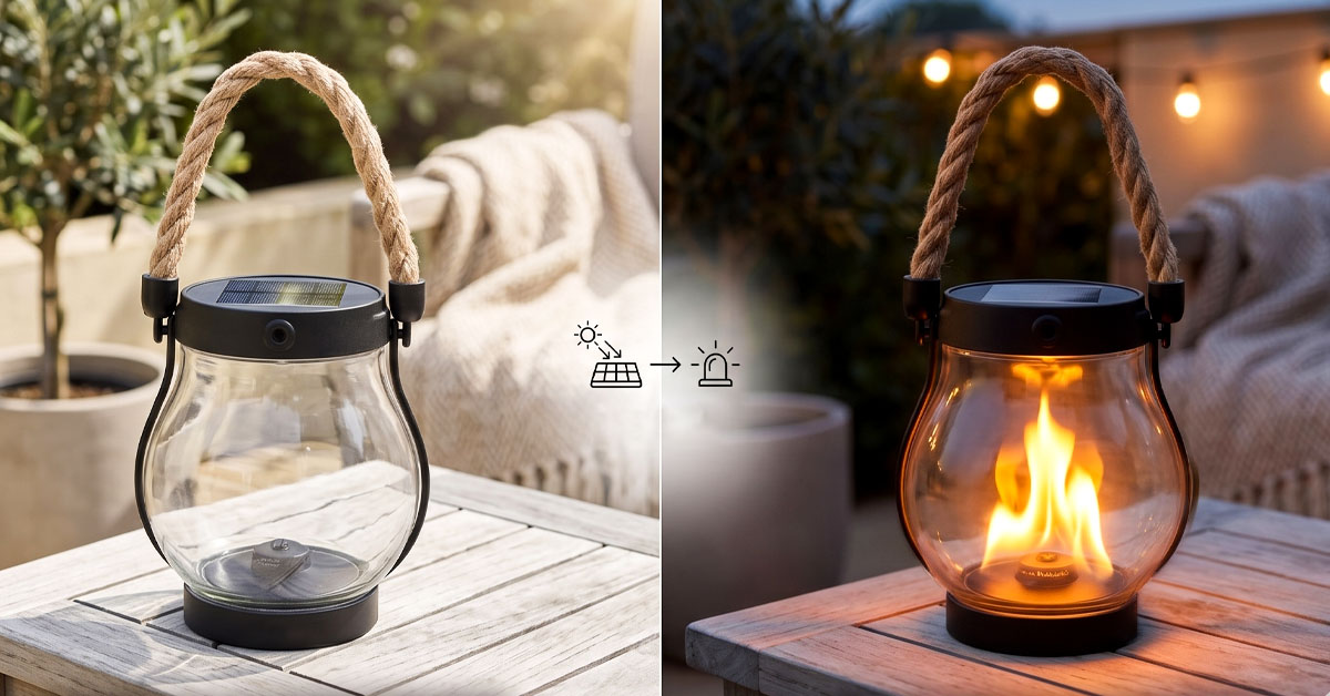 Activates at Dusk — No Switches or Cables Needed