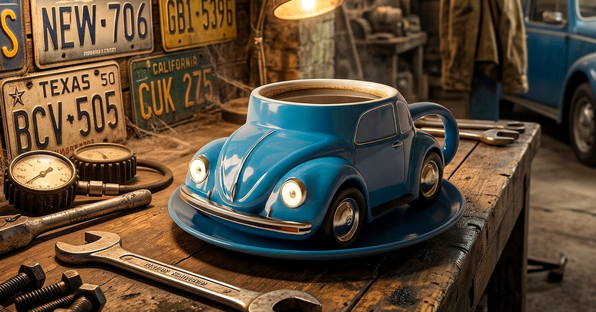 Crafted In Iconic CurbSide Beetle Car Shape