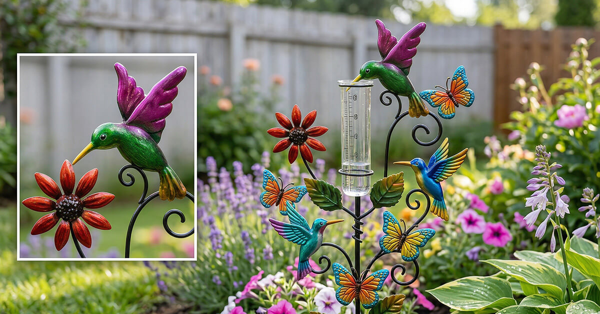 Vibrant Hummingbirds and Butterflies Design Beautifies Any Garden
