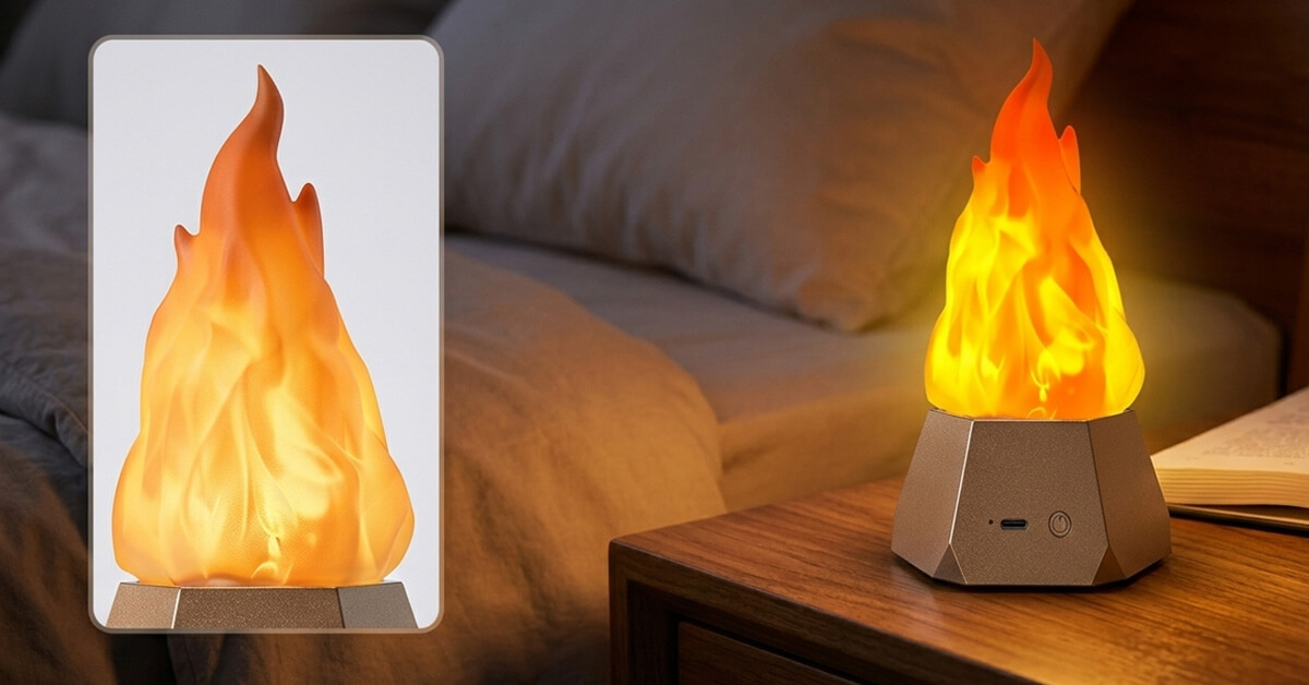 Realistic Flickering Flame Creates Instant Cozy Ambiance