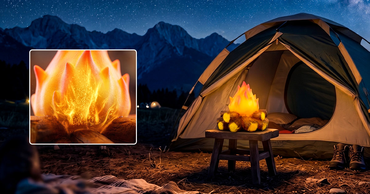 Creates Realistic Flickering Flame Effect Instantly