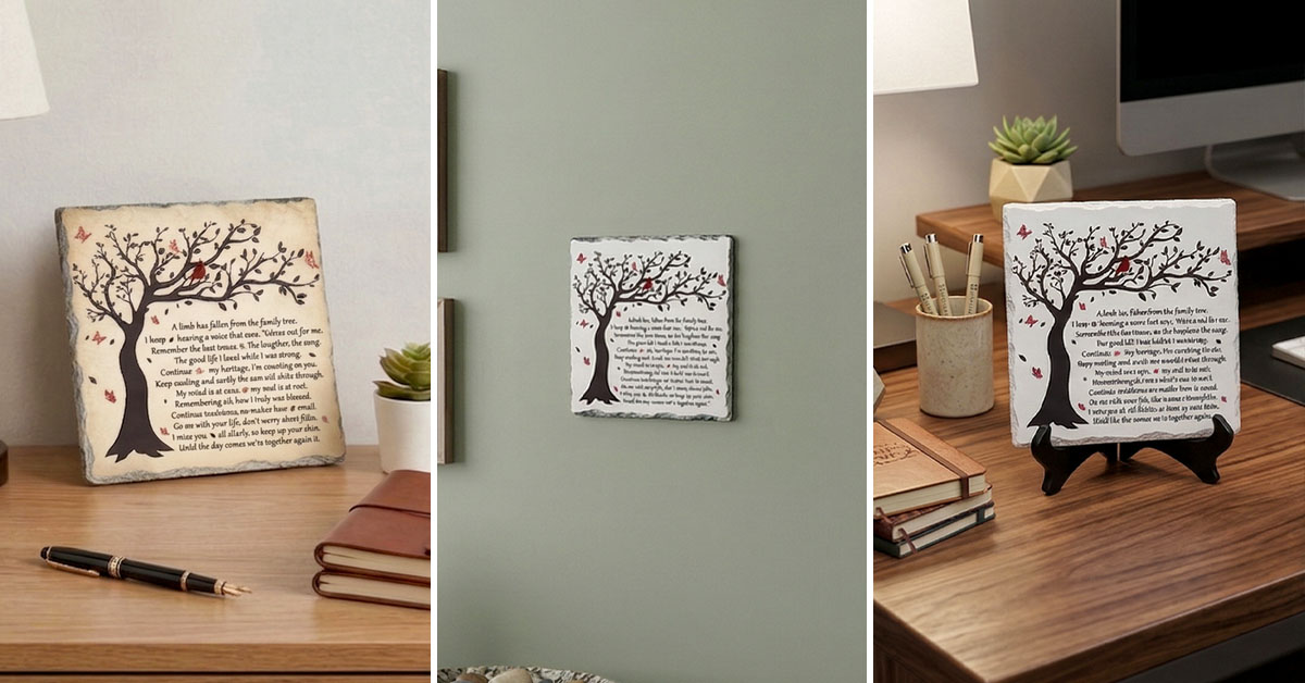 Perfect for Tabletops, Bookshelves, or Memorial Candle Displays