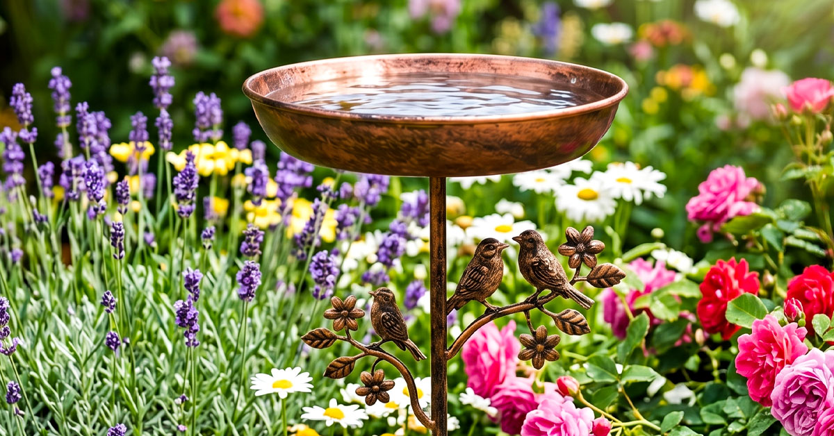 Vintage Copper Finish Adds Timeless Garden Charm
