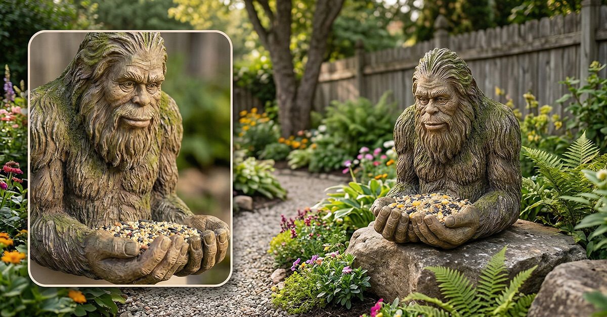 Gentle Giant Doubles as Stunning Garden Sculpture