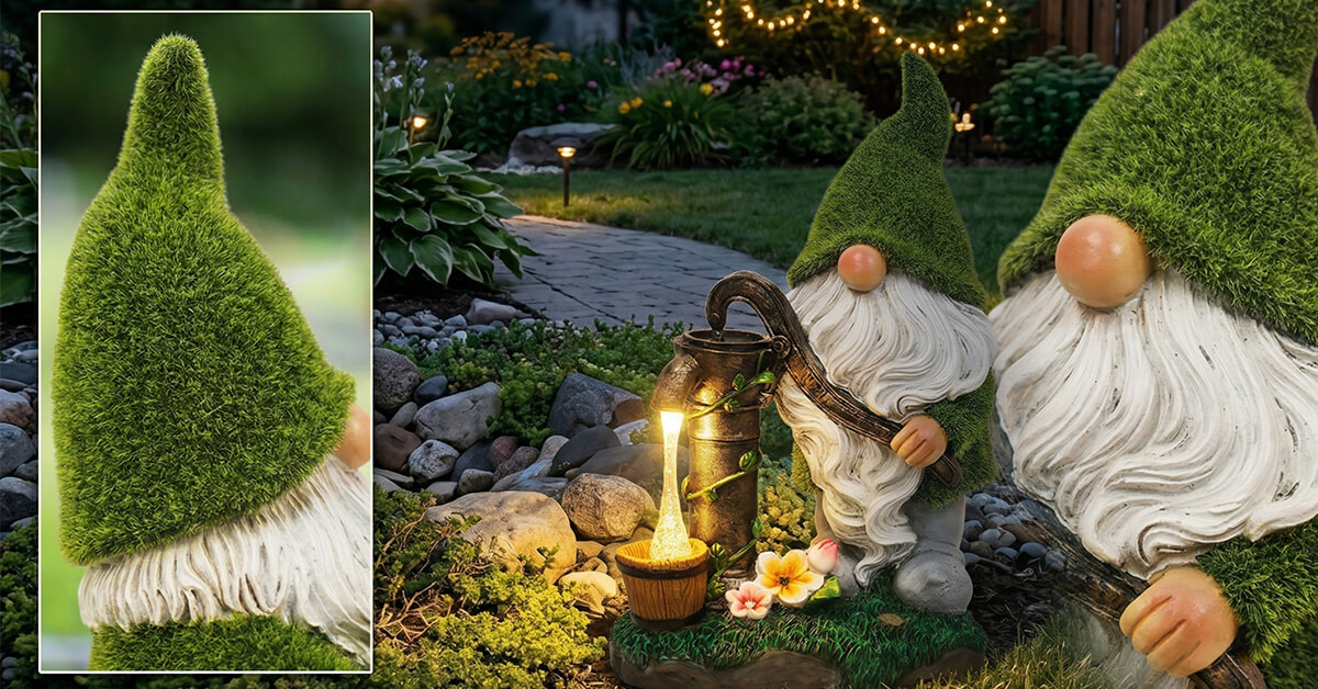 Moss-Effect Hat Adds Whimsical Garden Character