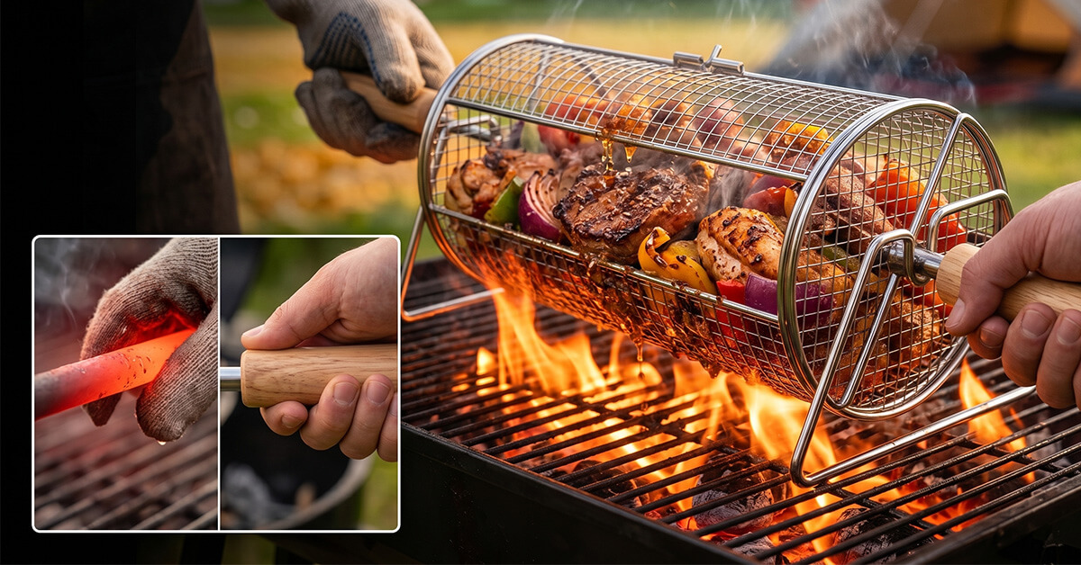 Wooden Handles Stay Cool and Comfortable Always