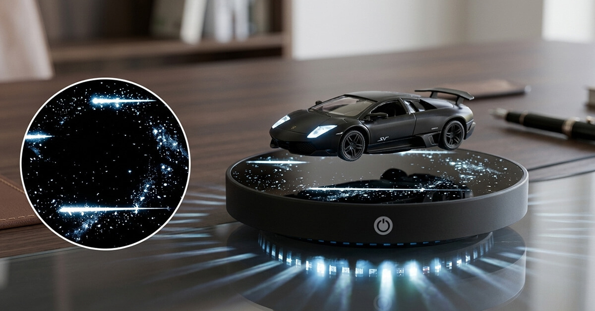 Shoot-Star Base Creates Stunning Spaceship-Like Display