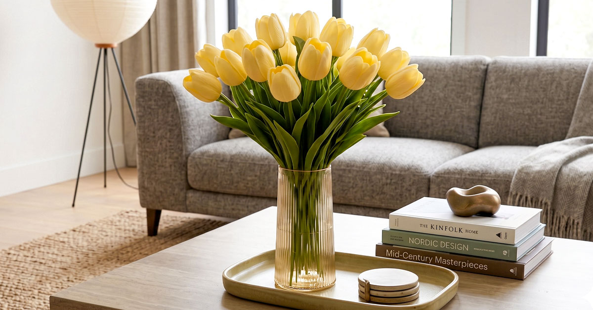 Stunning Tulip Bouquet Doubles As Decor