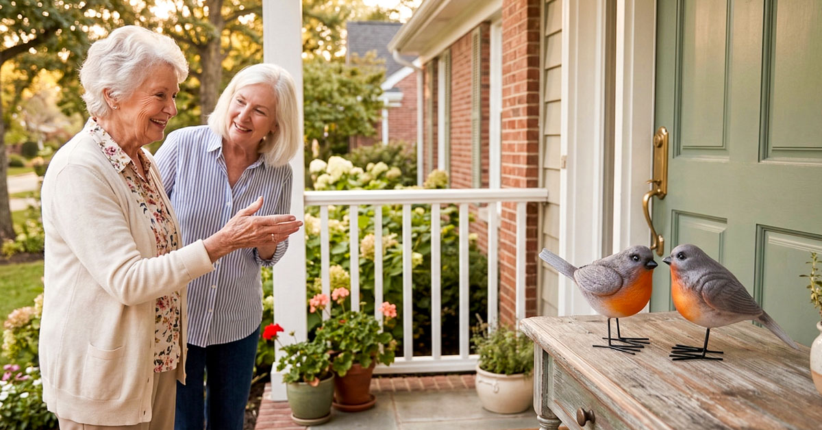 Meadow Robin Statues Spark Comments From Every Passerby
