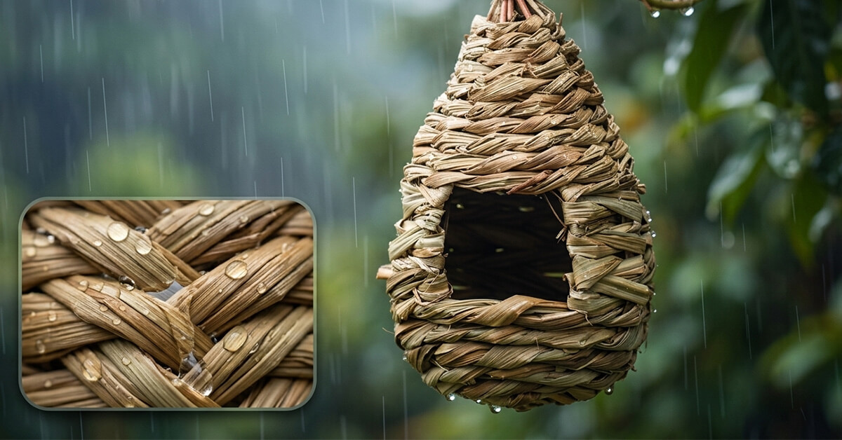 Shields Birds From Wind, Rain, And Snow