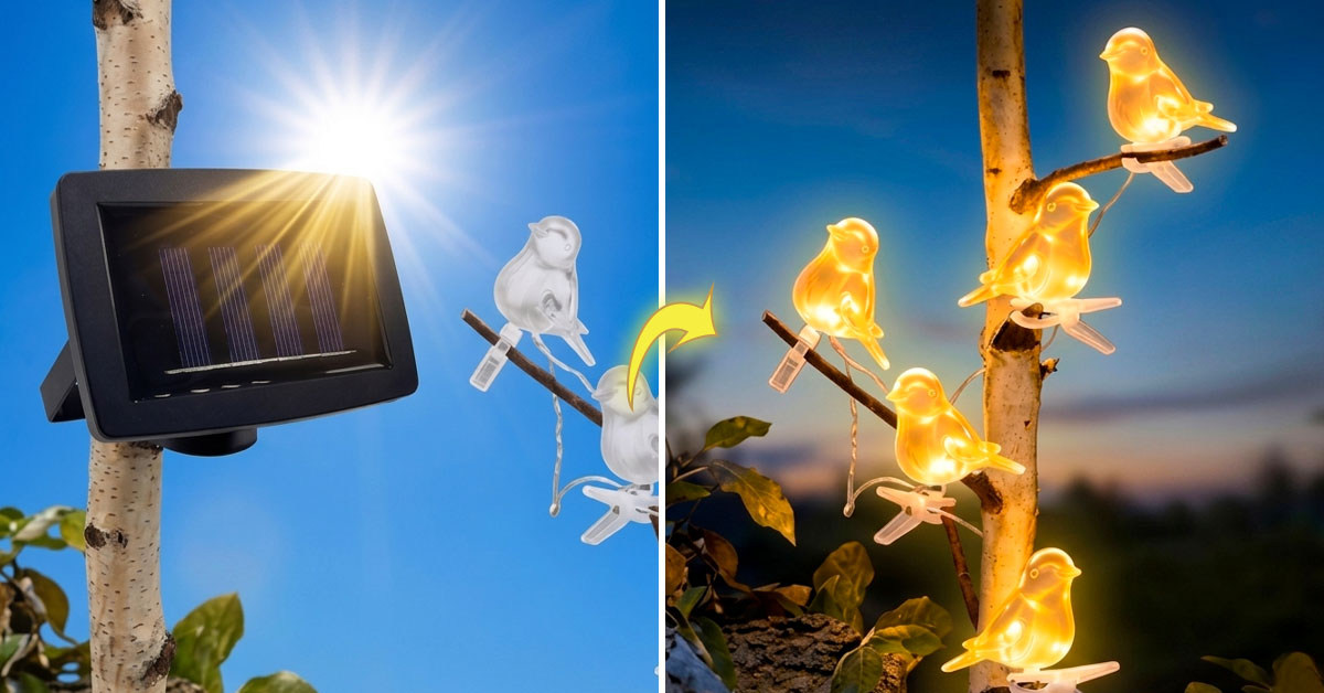 Charges Automatically Via Built-In Solar Panel Daily