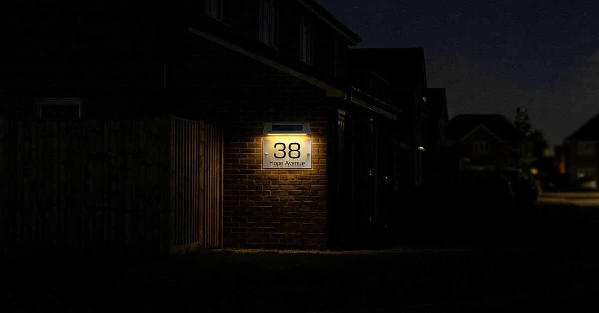 Make Your PostLight Address Unmissable After Dark