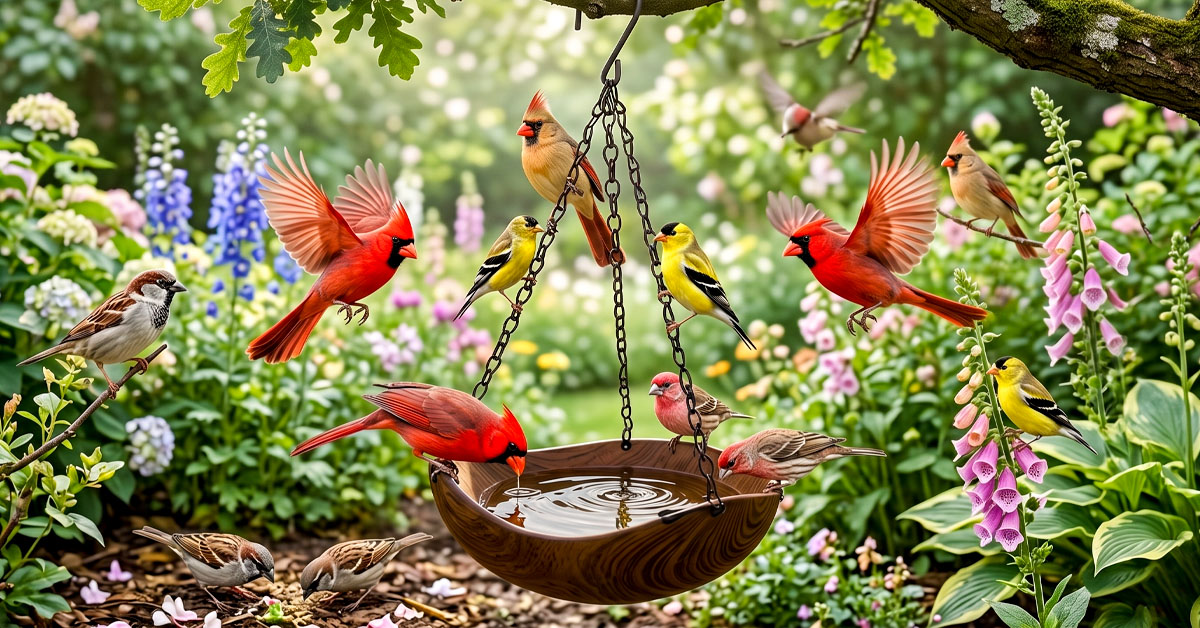 Sparrows, Finches, and Cardinals — All Welcome