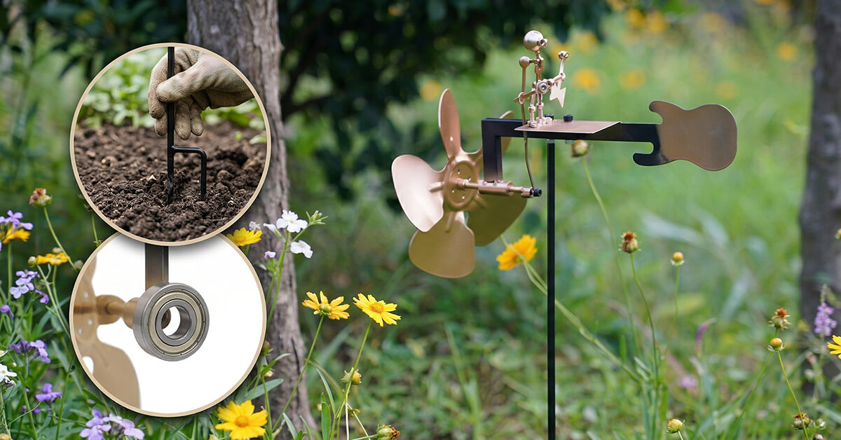 Wind-Powered — Zero Batteries Or Wires Needed