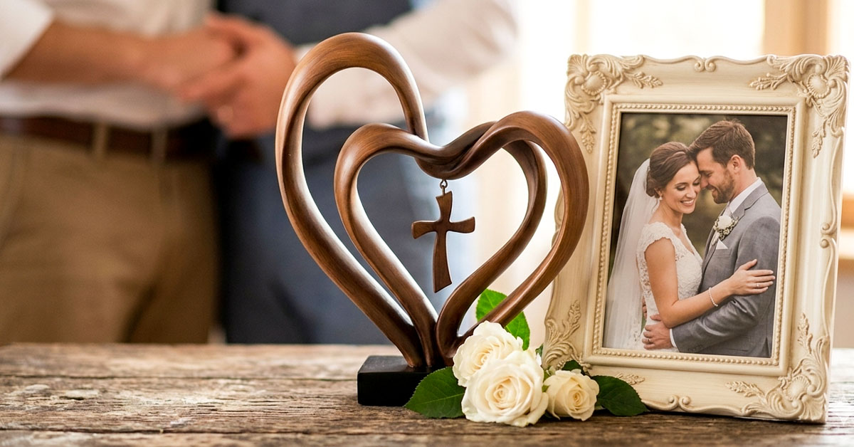 Celebrates the Sacred Three-Fold Bond of Marriage