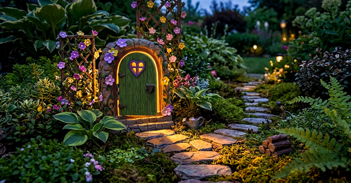 Illuminates Your Garden with Warm Night Light