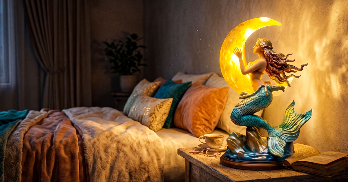 Glowing Crescent Moon Enchants Any Room