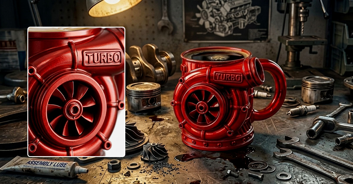 Showcases Intricate 3D V8 Engine Exterior Detail
