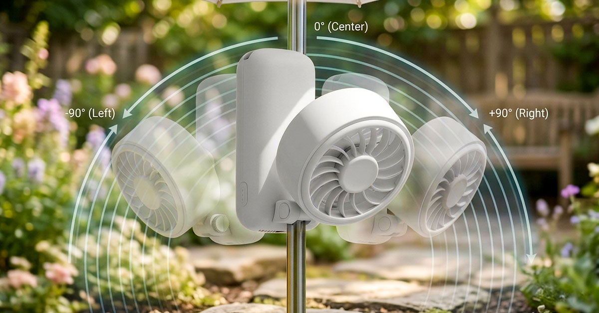 180° Rotation Directs Airflow Exactly Where Needed