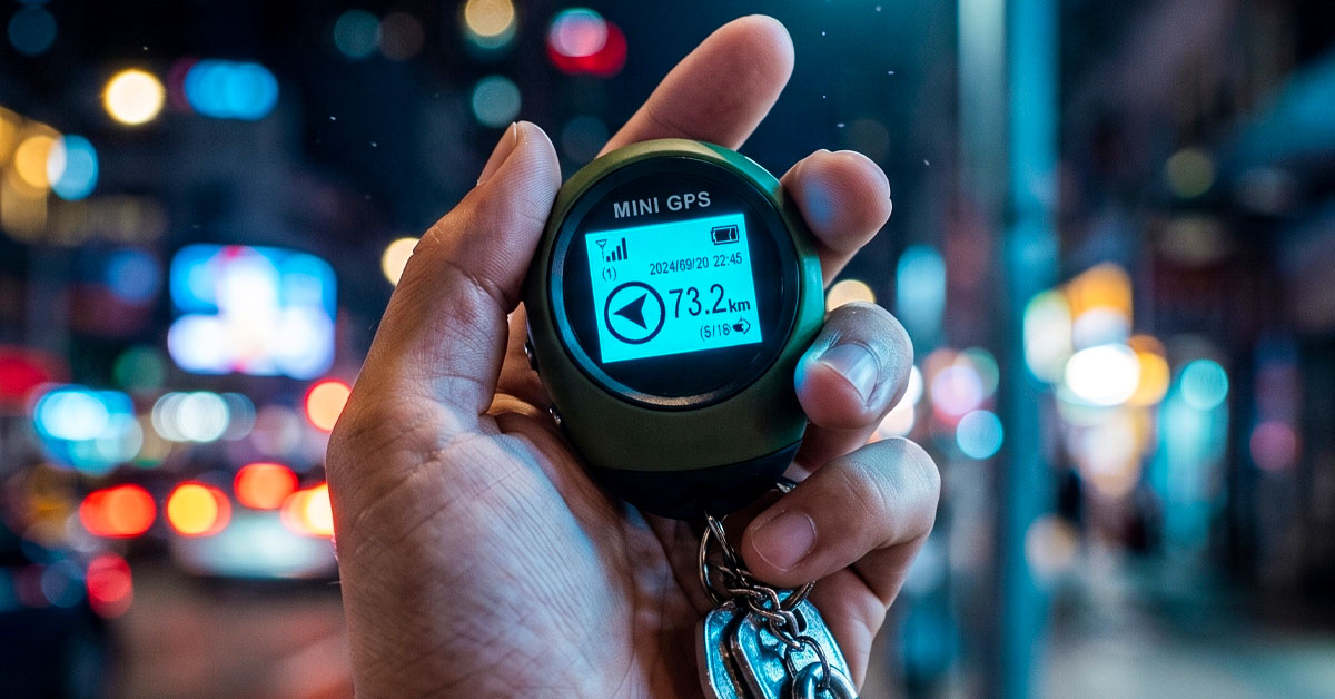 Clear 1.5" LCD Shows Direction And Distance