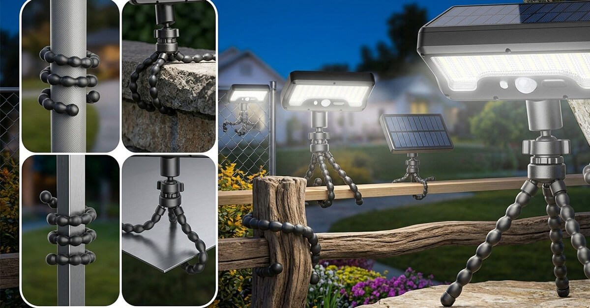 Mounts Anywhere With Flexible Octopus-Style Stand