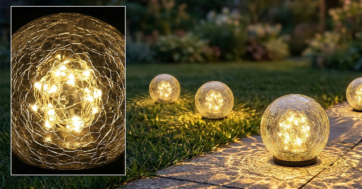 Stunning Cracked Glass Ball Creates Mesmerizing Light Patterns