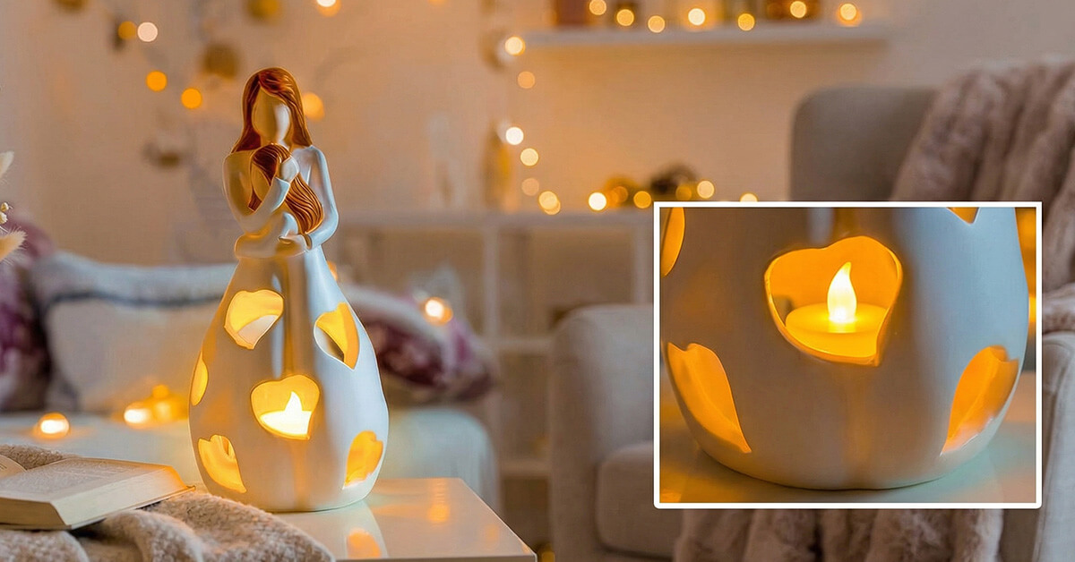 Flickering LED Creates Warm, Cozy Ambiance Instantly