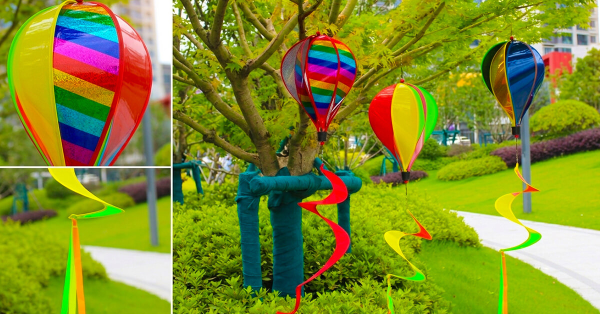 Vibrant Rainbow Colors Stay Fade-Resistant Outdoors