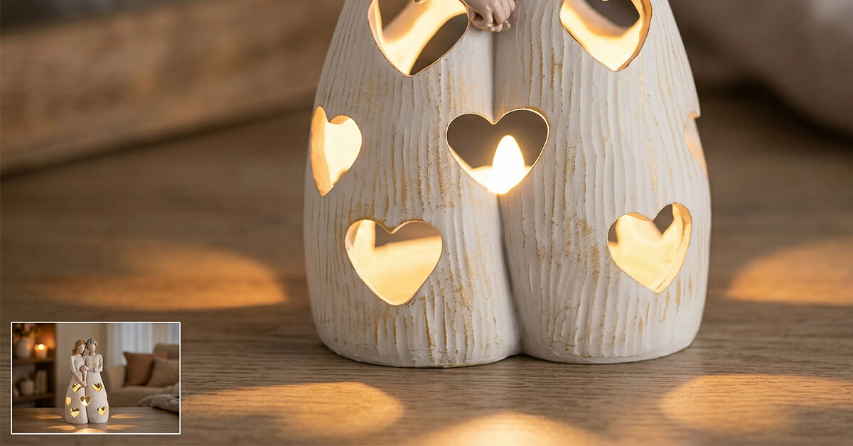 Glowing Heart Cutouts Radiate Warmth and Love