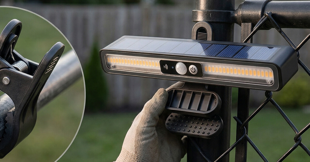 Clips Anywhere — No Drilling Or Wiring Needed