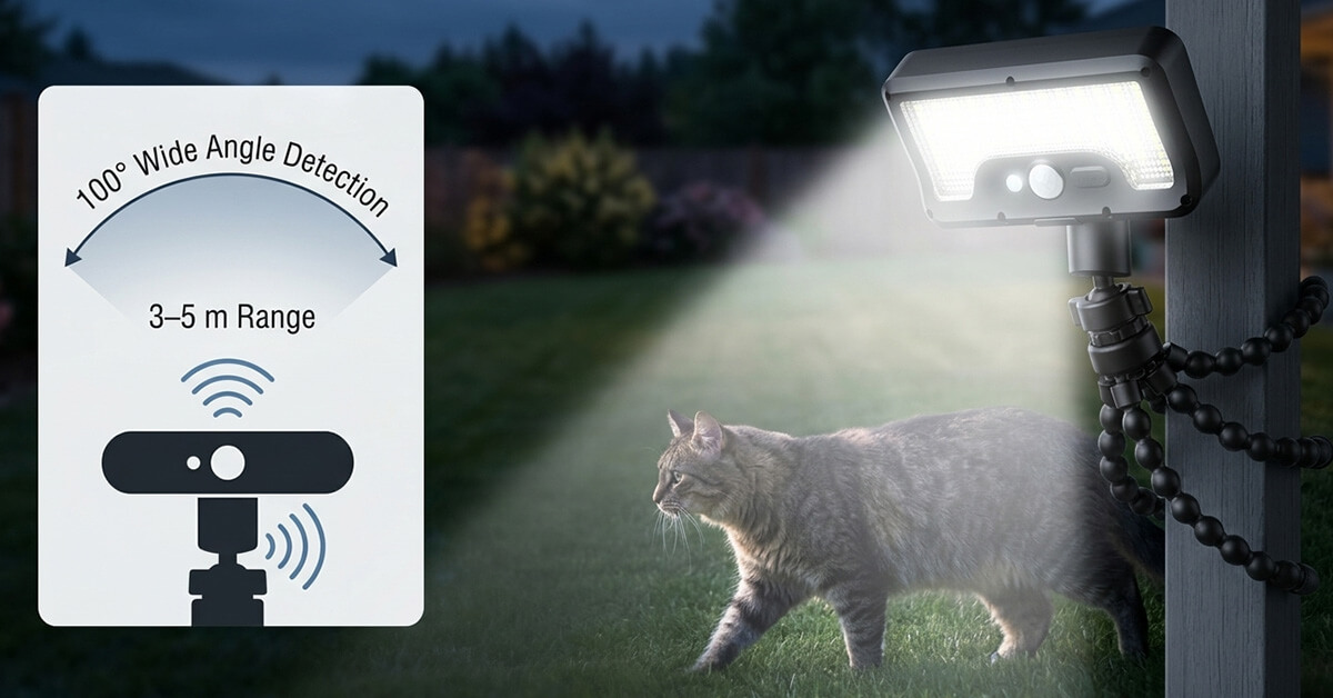 Smart Motion Sensor Activates Bright Light Instantly