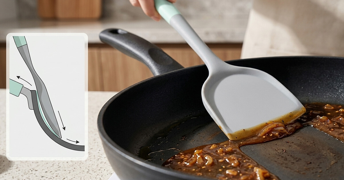 Smooth Edge Hugs Pan Surface Perfectly