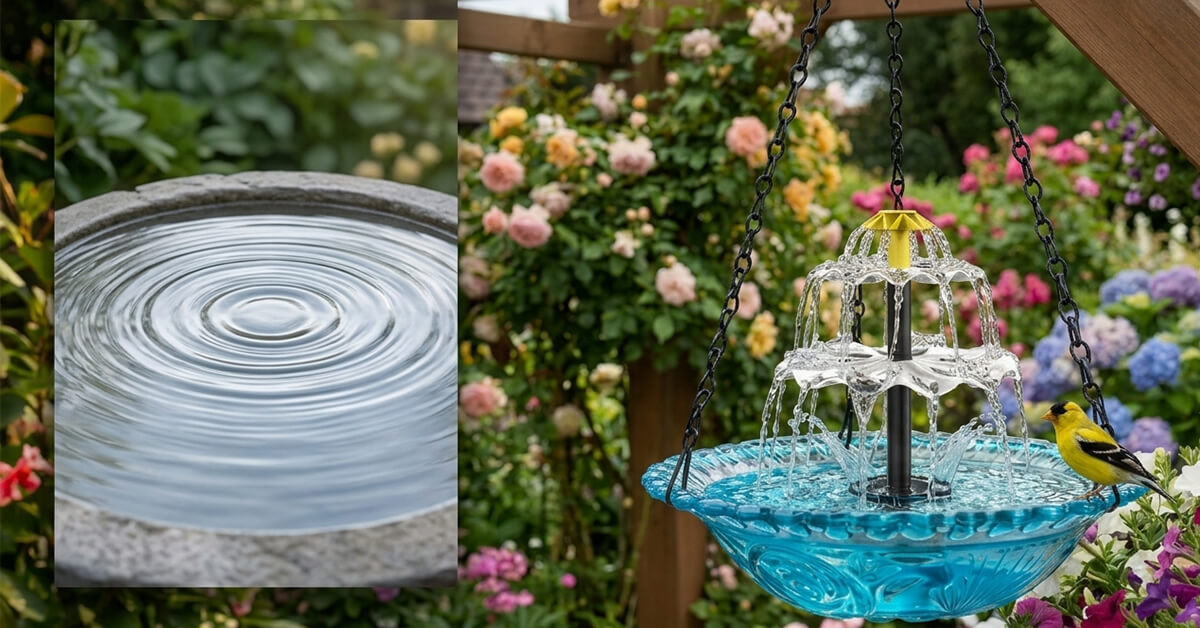 Gentle Water Sounds Create Backyard Tranquility