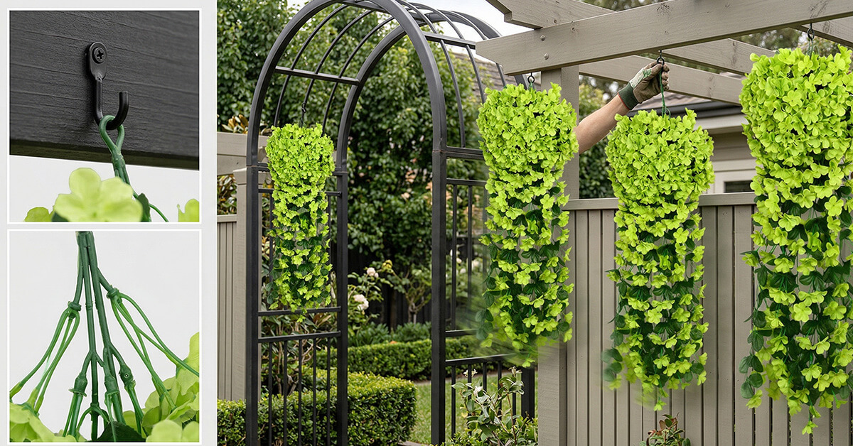 Hangs Effortlessly on Hooks, Arches, and Structures