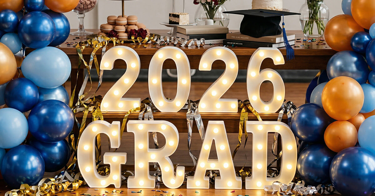 Grad 2026 Suits Any Graduation Party Theme