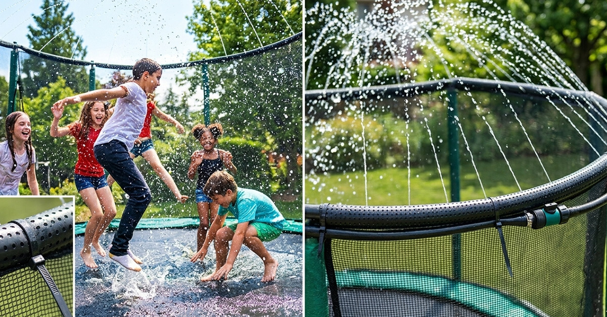 Transforms Trampolines Into Backyard Water Parks Instantly