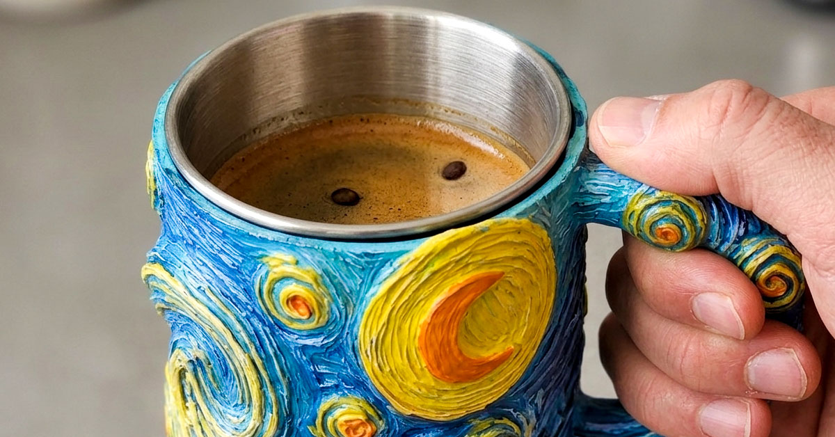 Combines Functional Drinkware With Van Gogh Masterpiece Art