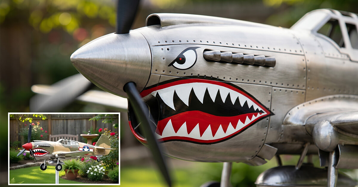 Hand-Painted Iconic Shark Mouth Never Fades
