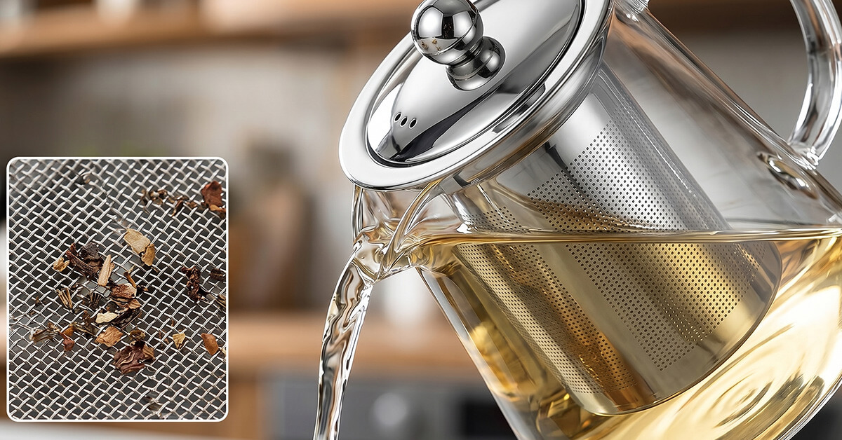 Fine-Mesh Strainer Catches Every Loose Leaf