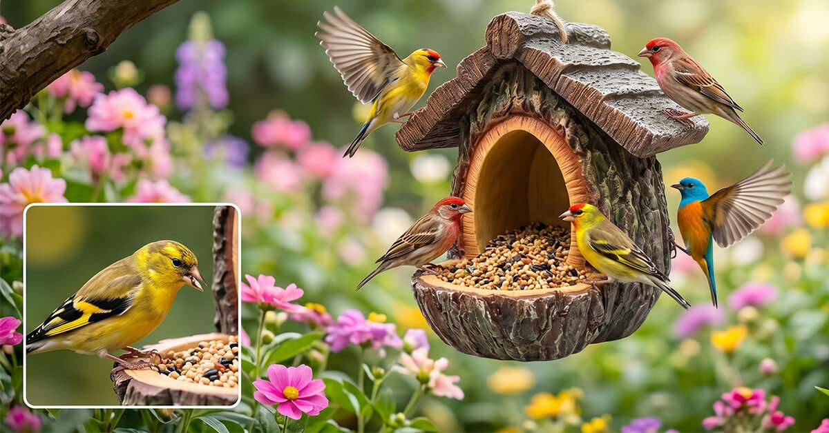 Attracts Colorful Birds to Your Garden Daily