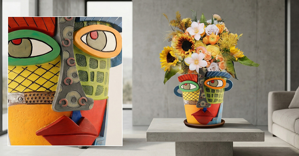 Adds Bold, Brutalist Abstract Art To Any Space