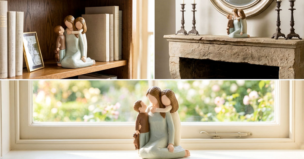 Display on Shelves, Mantels, or Windowsills