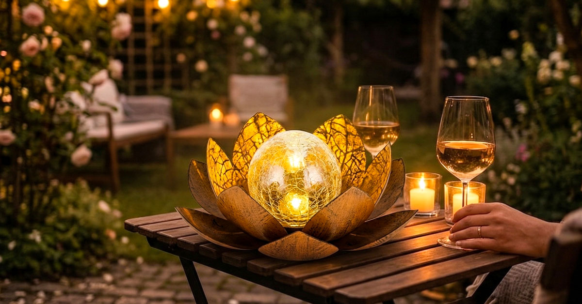 Creates a Romantic, Relaxing Outdoor Atmosphere
