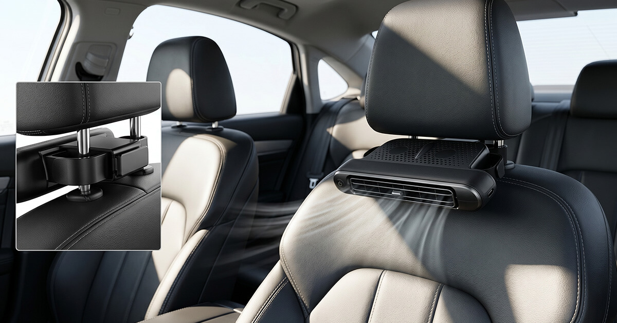 Compact Design Fits Any Headrest Effortlessly