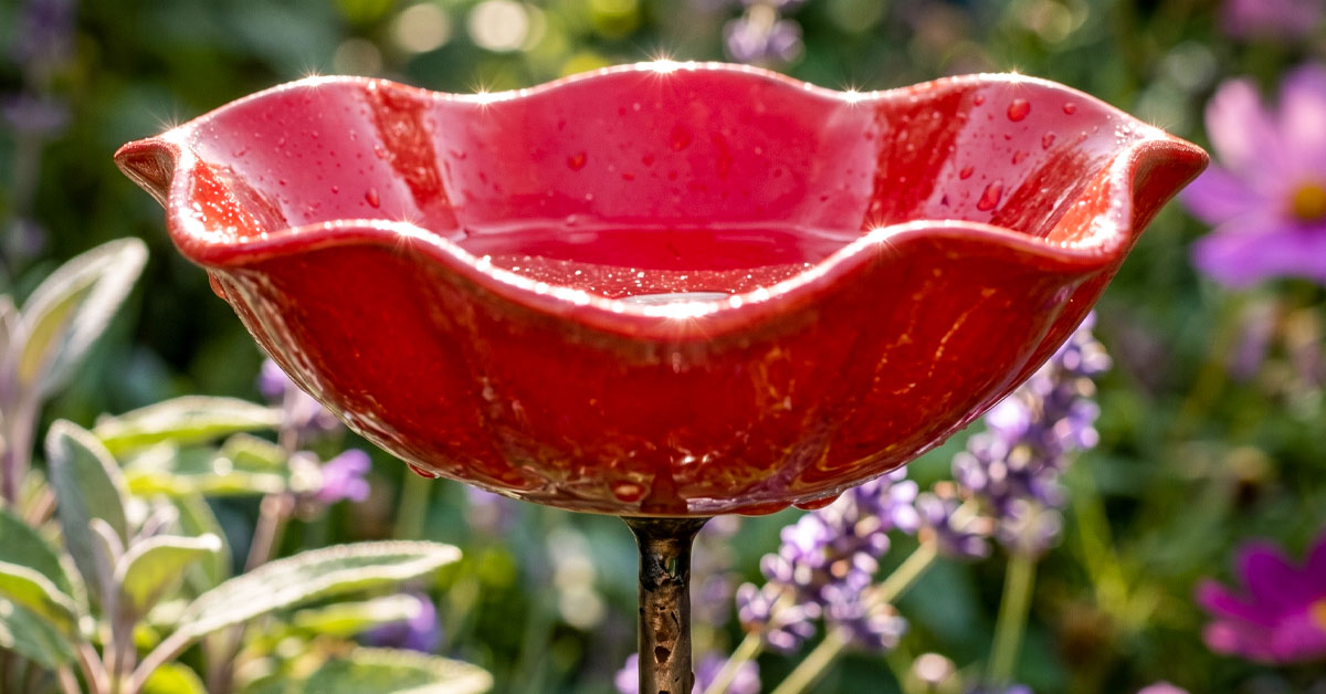 Handcrafted Metal Flower Catches Sunlight Beautifully All Day